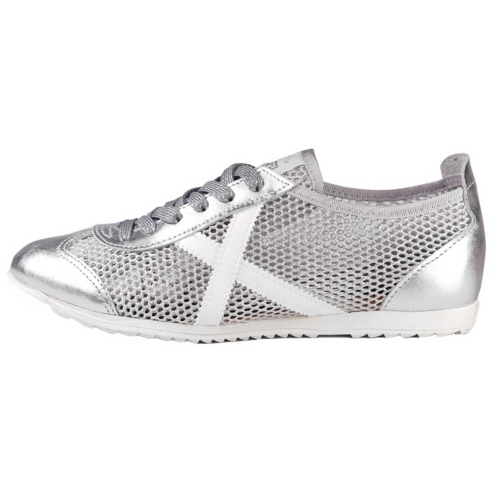 silver sneakers nearby
