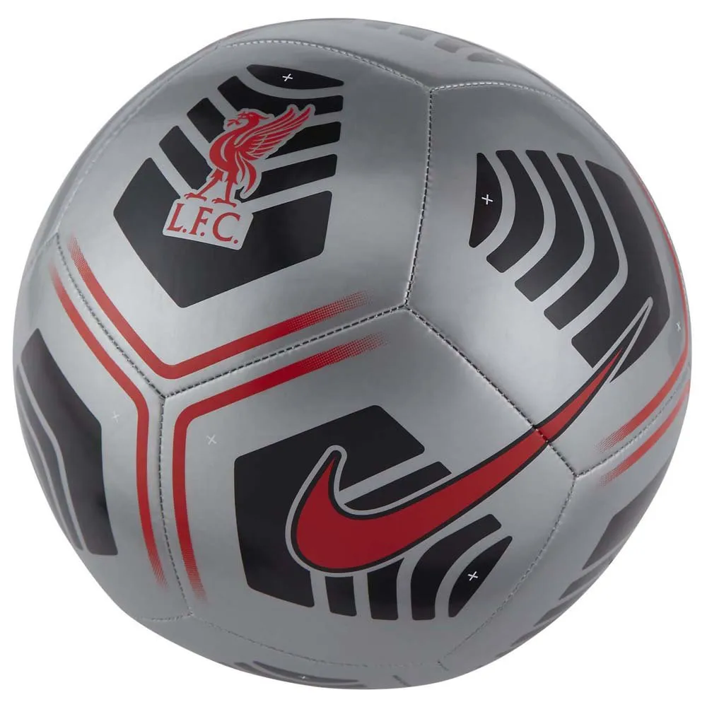 Nike Liverpool FC Pitch Football Ball Grey, Goalinn