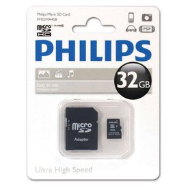 Philips Carte Mémoire Micro SD HC 32GB