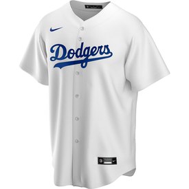 Nike Camiseta de manga corta con cuello de pico LA Dodgers Official Replica Home