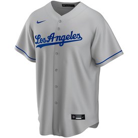 Nike Camiseta de manga corta con cuello de pico LA Dodgers Official Replica Road