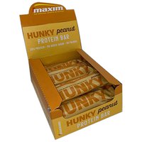 Maxim Hunky Schokolade/Erdnuss 55g Energie Riegel Kasten 12 Einheiten