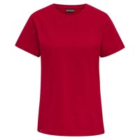 hummel-kortarmad-t-shirt-red-basic