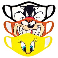 Difuzed Warner Bros Looney Tunes 3 Pacote Ajustável Enfrentar Máscara