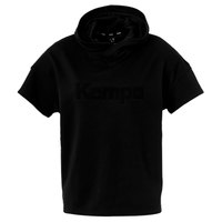 kempa-black---white-hooded-kurzarm-t-shirt