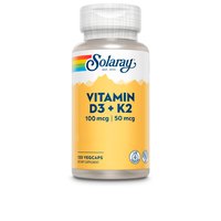 Solaray Big D3 4000ui and K2 50mcgr Vitaminen 120 Petten