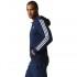 adidas Essentials 3 Stripes Full Hood French Terry Sweatshirt Mit Reißverschluss