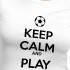 Kruskis T-shirt à Manches Courtes Keep Calm And Play Football