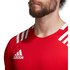 adidas T-shirt à Manches Courtes 3 Stripes Fitted Rugby