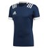 adidas 3 Stripes Fitted Rugby kortarmet t-skjorte