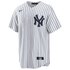 Nike Maglietta a maniche corte con scollo a V New York Yankees Official Replica Home
